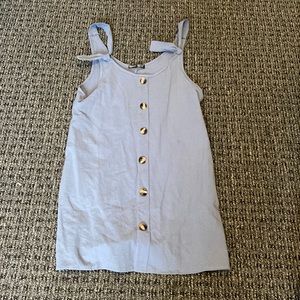 grey button dress